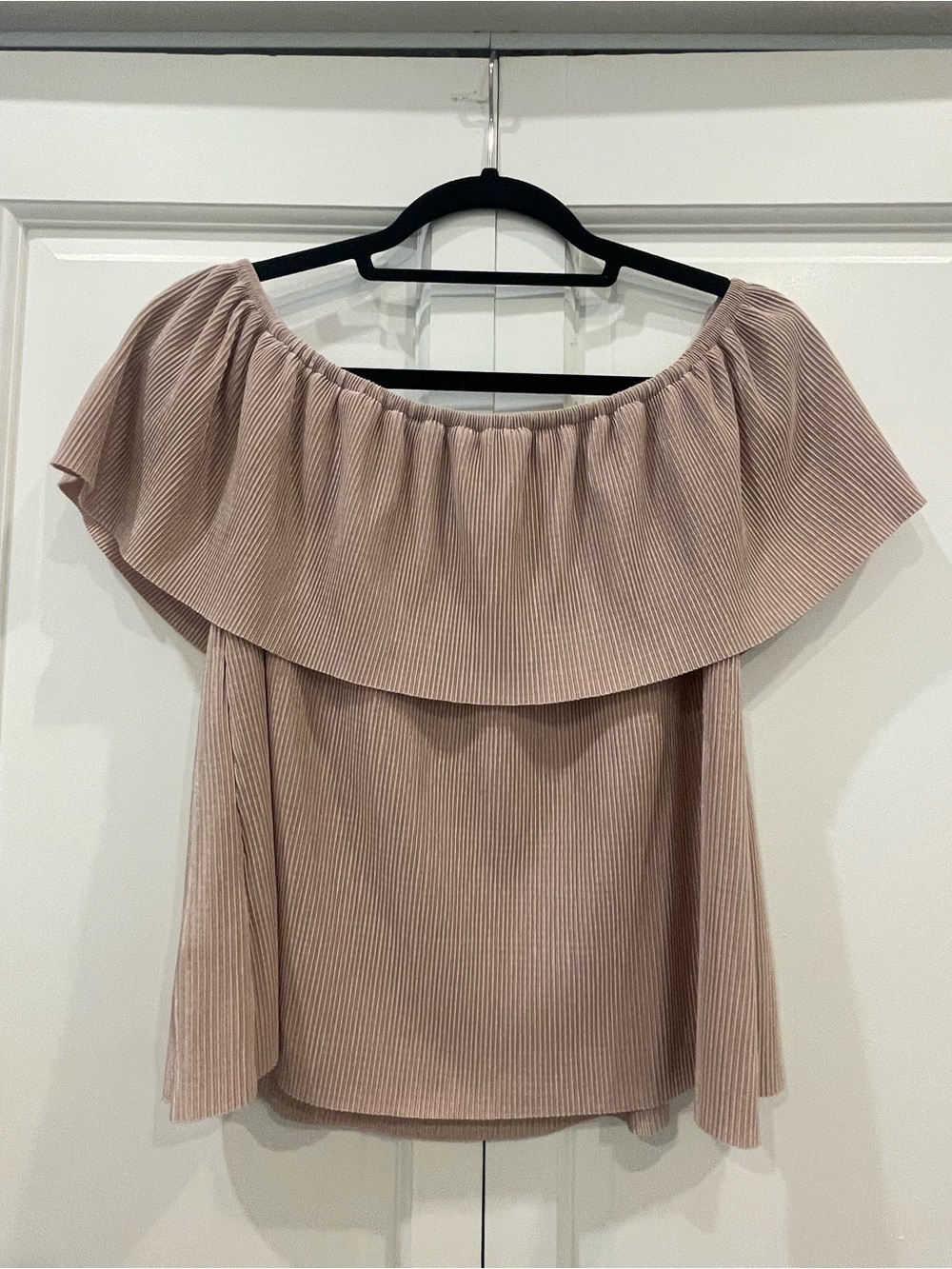 Tobi Mauve Off-Shoulder Ruffle Top - Picture 2 of 2